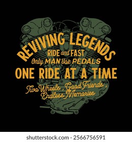 Collection of Vintage and Retro Motorcycle Designs.