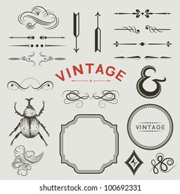 A Collection of vintage, vector designs.