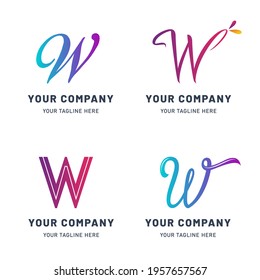 Collection of W Logo Templates