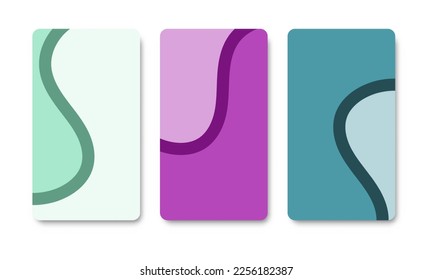 Fondo de pantalla de la colección para teléfono móvil. diseño simple de fondo abstracto tamaño de smartphone. pantalla de plantilla de ilustración vectorial para smartphone.