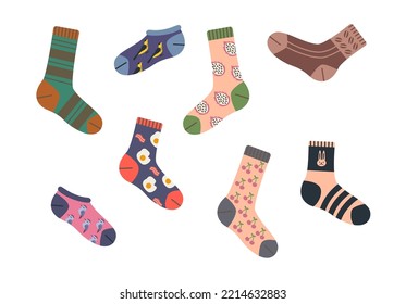 Collection of warm cozy socks