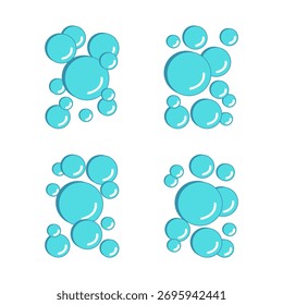 Coleção de variações de ilustração de água