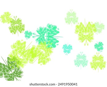 Collection of watercolor Butterfly on isolated white background.  Insect and star repeated ornament. 