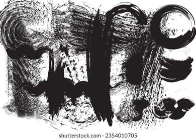 Colección de líneas horizontales onduladas. Colección de marcadores de borde dibujados a mano y elementos de diseño de doodles caóticos. Líneas de trazo de pincel dibujado a mano. Vector aislado en blanco.