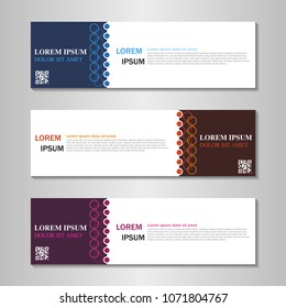 collection of web banner design template.