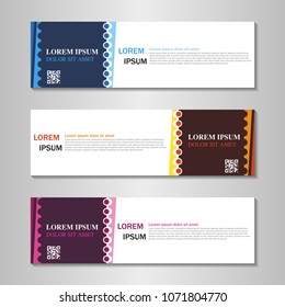 collection of web banner design template.