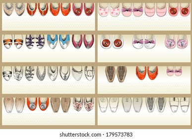 Collection of a Web Banner with a Shoe