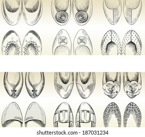 Collection of a Web Banner with a Shoe