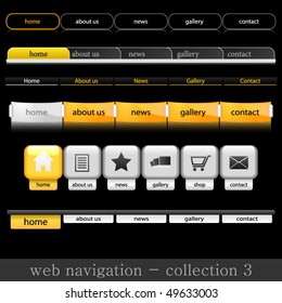 collection of web navigation