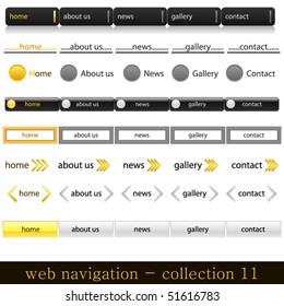 collection of web navigation