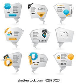 Collection of website elements