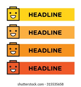 Collection of website elements presentation