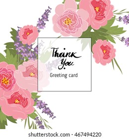 Collection of wedding flowers bouquet card. Vector illustration
