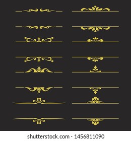 collection wedding invitation design ornaments