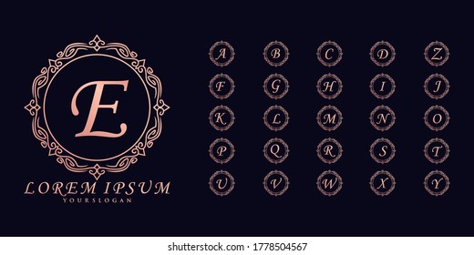 Collection of wedding monogram logos
