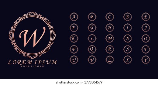 Colección de logotipos de monograma de boda