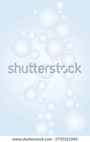 A collection of white bubbles of varying sizes on a light blue background, forming a visually appealing pattern that seamlessly.