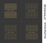 Collection of white geometric Frames  in trendy mono line style. Luxury Monogram and Emblem Elements.Golden frame design.Linear,art deco,vintage,hipster style.Vector illustration.Isolated on black