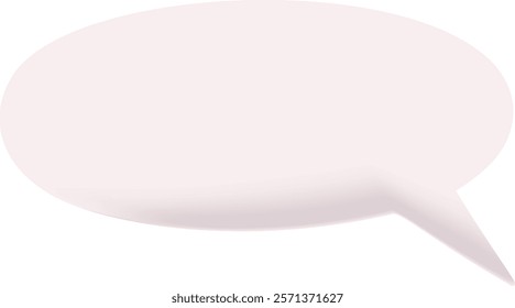 A collection of white minimalist speech bubbles of different shapes and sizes displayed on a soft beige background.
