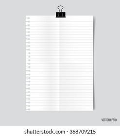 Colección de white papers, listos para su mensaje. Ilustración vectorial.