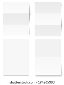 Collection of white writing paper