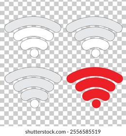 collection of wifi vector icons, wifi signal, wifi network connection, image, wifi design