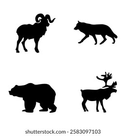 A collection of wild animal logos that highlight the elegance and energy of natural life, ideal for brands that respect ecosystems
