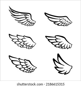 Collection of Wing Animal Illustrations