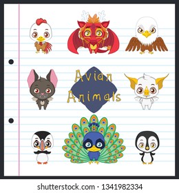 Collection of winged animals