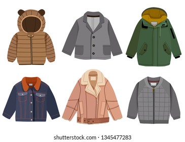 Collection of winter children's jacket 