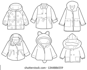 Childs Jacket Outline Images, Stock Photos & Vectors | Shutterstock