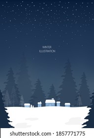 a collection of winter-emotional background illustrations