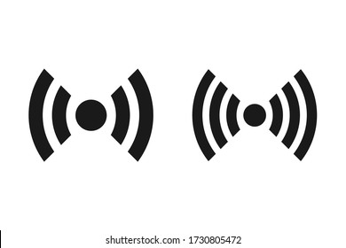 colección de plantillas de iconos inalámbricos y de Wifi. Color editable de la ilustración del vector 