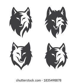 Wolf Head Silhouette High Res Stock Images Shutterstock