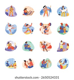 Collection of Women Empowerment Flat Illustrations 

