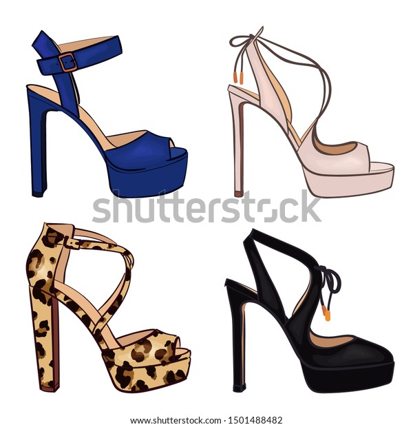 high heel platform shoes