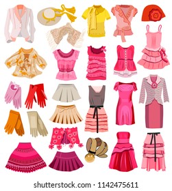 collection of women's clothing