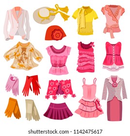 collection of women's clothing