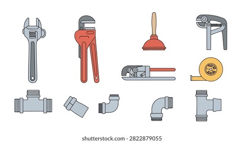Collection of writing pens markers scissors stapler tape measure and other stationery items neatly arranged