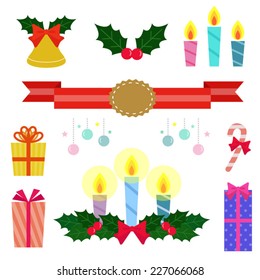 Collection of xmas elements / Vector EPS 10 illustration