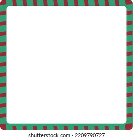 Collection of Xmas striped borders with copy space, Christmas background. wrapping paper. Christmas print supplies. Merry Christmas Party People Celebrating Christmas Flat Illustration