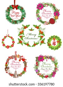 Collection of xmas wreath