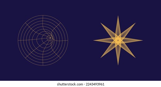 Colección de elementos Y2K. Estrellas y formas florales de Brutalismo. Objetos con estilo y2k. Antidiseño. Ilustración del vector