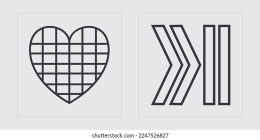 Colección de elementos Y2K. Estrellas y formas florales de Brutalismo. Iconos minimalistas planos. Antidiseño. Ilustración del vector