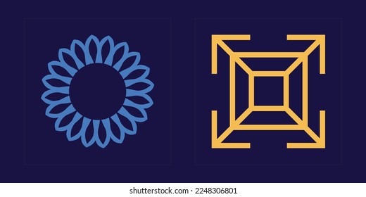 Colección de elementos Y2K. Estrellas y formas florales de Brutalismo. Elementos para la decoración gráfica. Proyectos, afiches, pancartas. Ilustración del vector