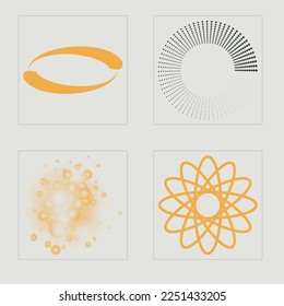 Sammlung von Y2K-Elementen. Außergewöhnliche Grafiken. Elemente zur grafischen Gestaltung. Sterne, Starburst. Vektorgrafik