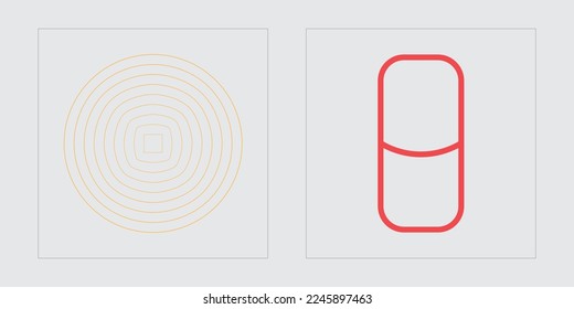Collection of Y2K elements. Rave psychedelic retro futuristic set. Flat minimalist icons. Anti-design. Vector illustration