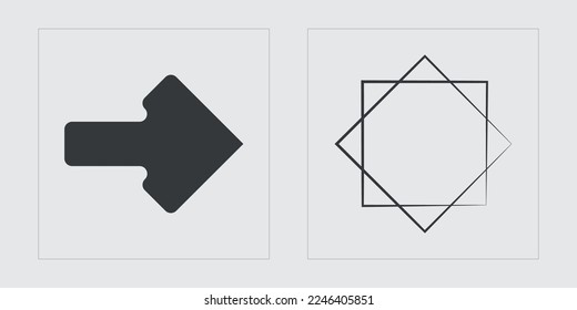 Colección de elementos Y2K. Ornamentos gráficos retro futuristas. Iconos minimalistas planos. Estrellas, starburst. Ilustración del vector