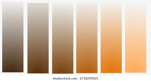 Uma coleção de paletas de cores amarelas. Exemplos de paletas de design em amarelo abstrato.