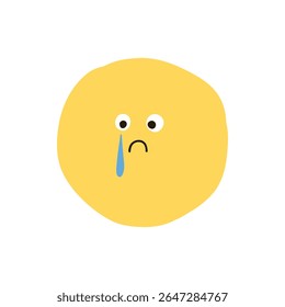 Collection of yellow emoji faces with various expressions: happy, sad, surprised, cool, and loving. Cute and playful emoji designs in a fun style. Hand drawn cute emoticon illustration icon. Vector